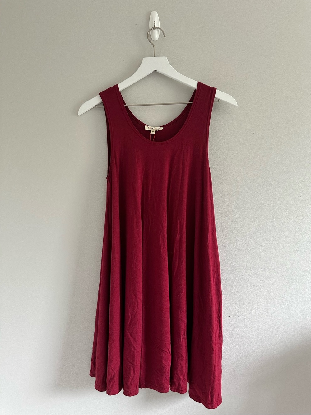 Rolla Coster Burgundy Flowy Tank Dress Size M NWT
